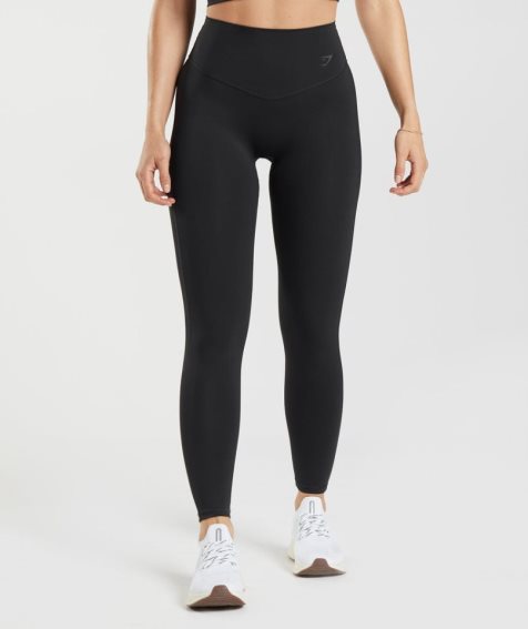 Legginsy Gymshark Elevate Damskie Czarne | PL 786NIW